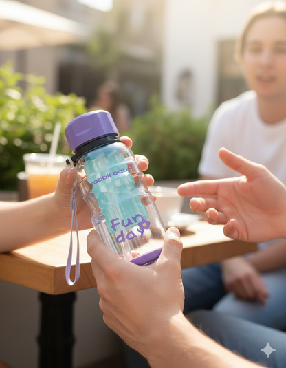 Rabbit Baba Sports Tumbler Purple 750ML