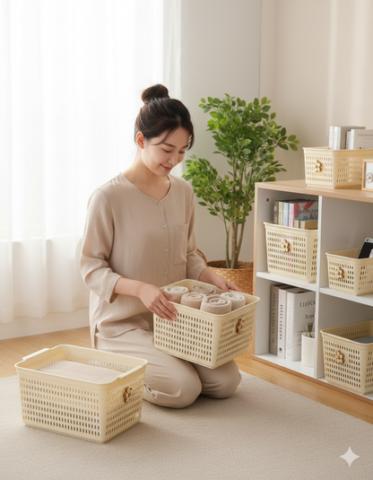 Botanical Series Rectangular "Glow" Harvest Basket