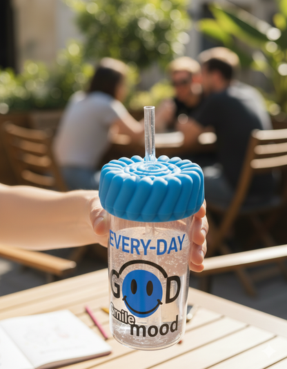 Smiley Straw Cup 420ML and 600ML