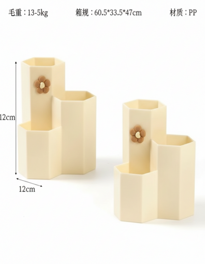 Meridian Hive-Series Geometric Honeycomb Desk Vault