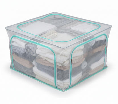 Cloth Storage Box Blue Lining