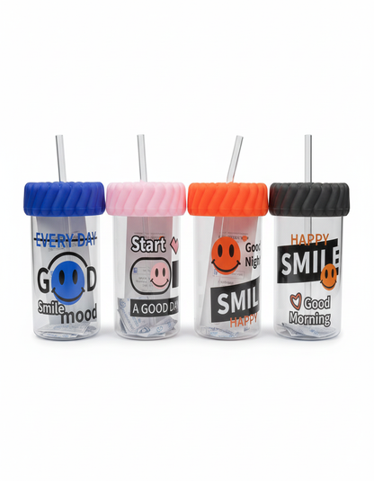 Smiley Straw Cup 420ML and 600ML