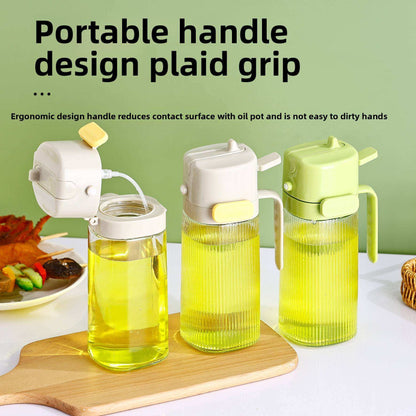 2-in-1 Dual Action Oil Sprayer & Dispenser Bottle