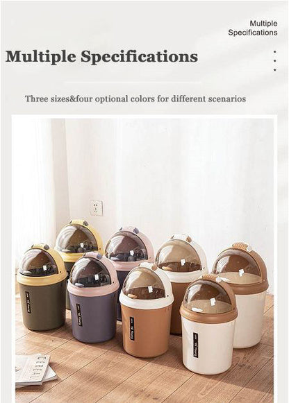 Dome-Lid Trash Can – Sleek Capsule Waste Bin