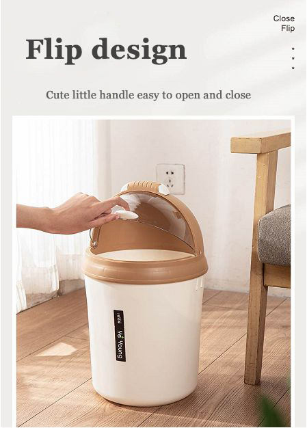 Dome-Lid Trash Can – Sleek Capsule Waste Bin