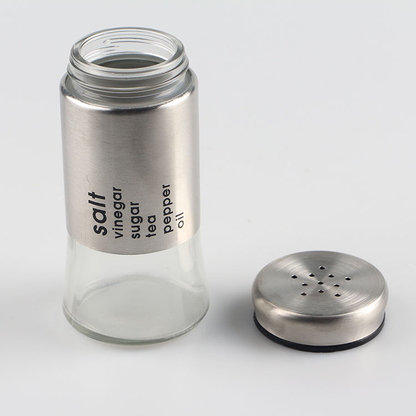 Salt & Pepper S.S Long – Premium Stainless Steel & Glass Spice Shaker