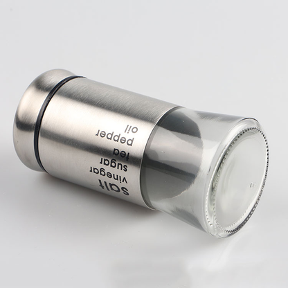 Salt & Pepper S.S Long – Premium Stainless Steel & Glass Spice Shaker