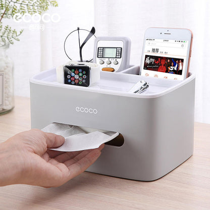 ECOCO Desktop Tissue Box - Grey