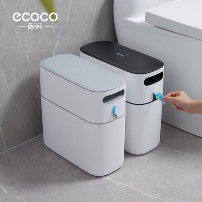 ECOCO Narrow Trash Can - Black