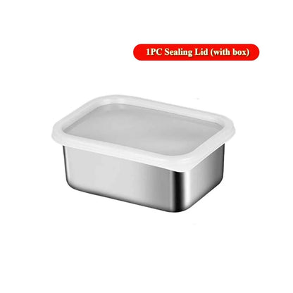Stainless Steel Storage Box with Lid