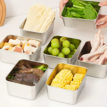 Stainless Steel Storage Box with Lid