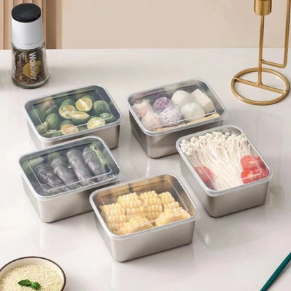 Stainless Steel Storage Box with Lid