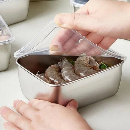 Stainless Steel Storage Box with Lid
