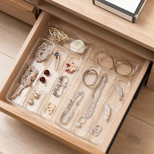 Kitchen Drawer Cutlery Organizer Tray – Multi-Compartment Insert