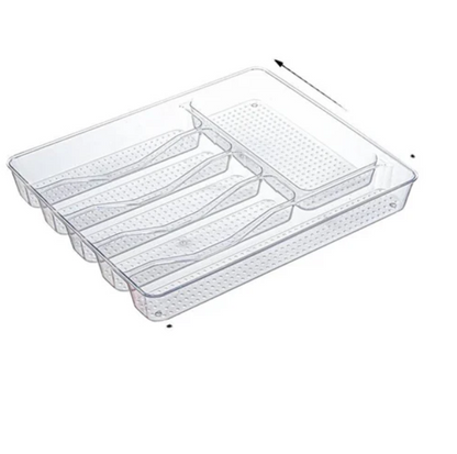 Kitchen Drawer Cutlery Organizer Tray – Multi-Compartment Insert