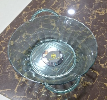 Ribbed Fruit Basket with Handles