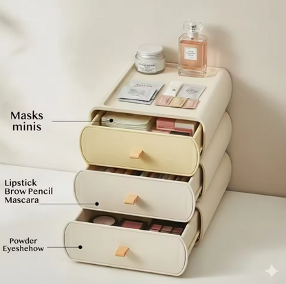 Desktop Cosmetic Organizer – Luxury Tiered Storage