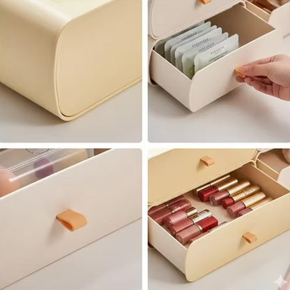 Desktop Cosmetic Organizer – Luxury Tiered Storage