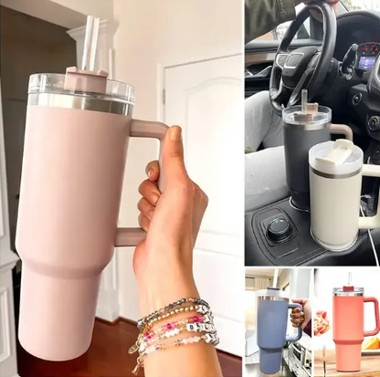 Tumbler S.S Plain – Minimalist High-Capacity Insulated Travel Mug