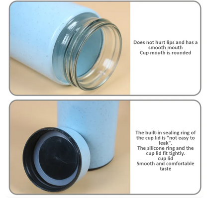Glass Bottle Marble Touch – Elegant Insulated Tumbler