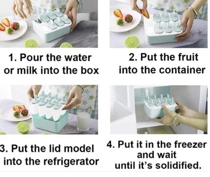 Kulfi Set & Popsicle Maker – Easy-Release Homemade Treat Molds