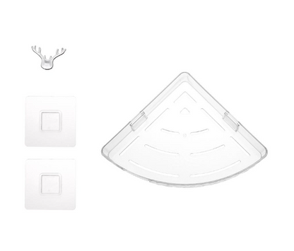 Bathroom Corner Acrylic – Premium Triangular Wall-Mounted Shower Organizer