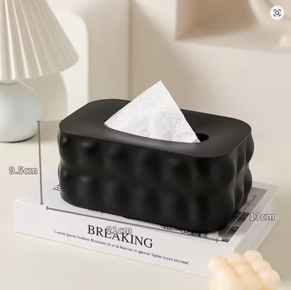Tissue Box Smog Black & White – Creative Cotton Candy Inspired Organizer