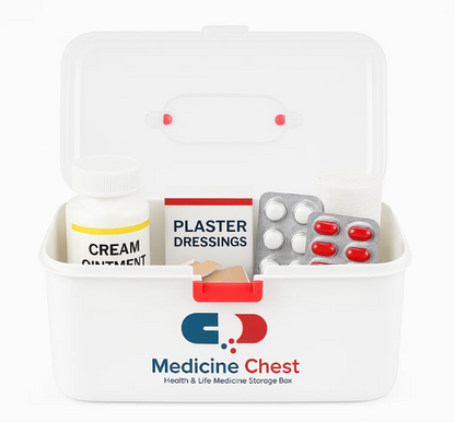 Medicine Chest White/Pink – Premium Health & Life Storage Box