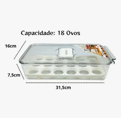 Egg Box DEERBOX (18 Eggs) – Premium Protective Kitchen Organizer