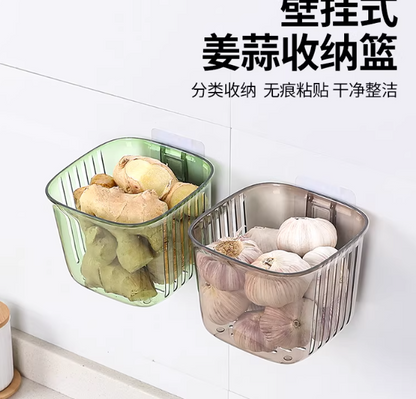 Hang Basket Acrylic – Premium Wall-Mounted Kitchen & Household Organizer