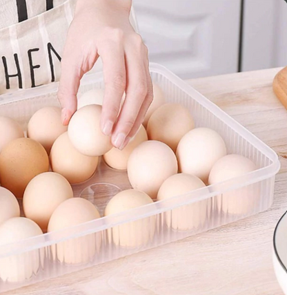 Egg Box Lock Fresh – Premium Airtight Stackable Refrigerator Organizer