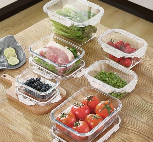 Glass Dish Strawberry – Premium Borosilicate Airtight Storage Series