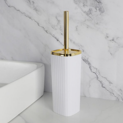 6-Piece Bathroom Accessory Set – Elegant Golden Line Edition