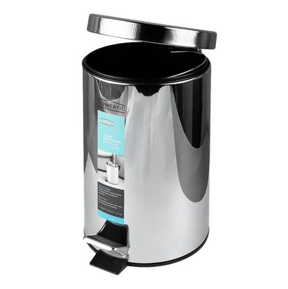 Homeatic Dustbin 7 LTR – Premium Stainless Steel Step-On Waste Bin