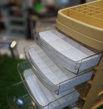 Cosmetic Rack Trolley – Premium Tiered Beauty & Grooming Salon Organizer
