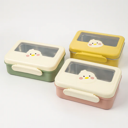 Lunch Box SS Cat – Charming 2-Compartment Stainless Steel Meal Container