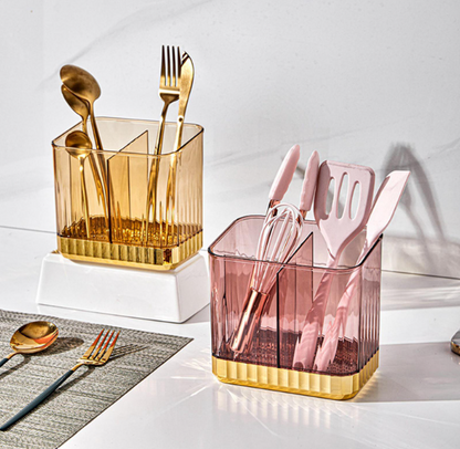 Spoon Rack Heavy Golden Line – Premium Modern Cutlery & Utensil Caddy