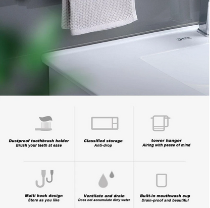 ECOCO Tooth Brush Rack - Double Cup