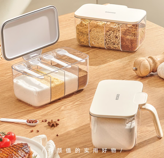 4-in-1 Seasoning Box - White