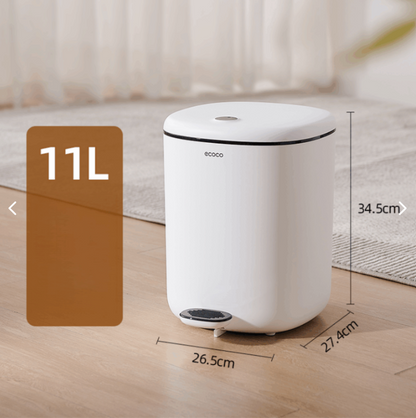 ECOCO Pedal Trash Can 11L - Cream