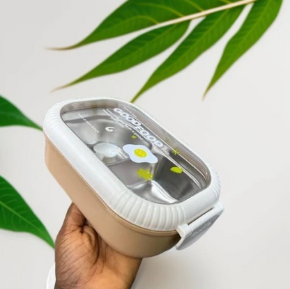 "Good Food" Dual-Compartment Lunch Box