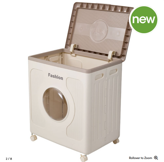 FASHION Series Stackable Foldable Storage Box with 360° Wheels