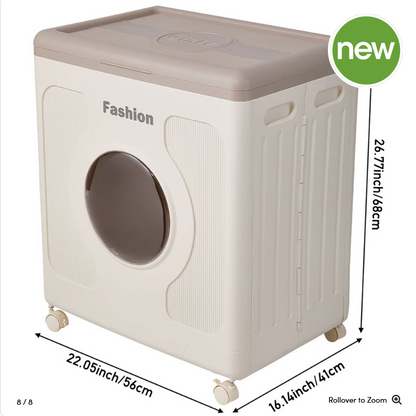 FASHION Series Stackable Foldable Storage Box with 360° Wheels