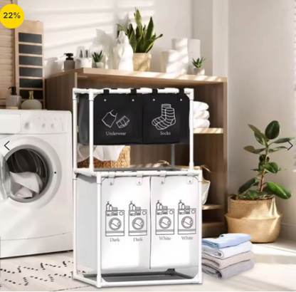 Grand-Capacity Multi-Tier Wardrobe Organizer & Garment Center