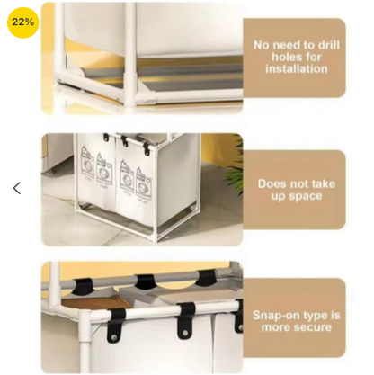 Grand-Capacity Multi-Tier Wardrobe Organizer & Garment Center