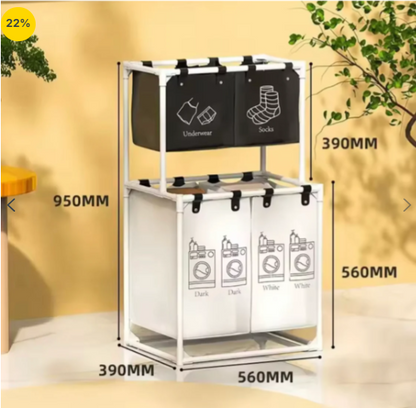 Grand-Capacity Multi-Tier Wardrobe Organizer & Garment Center