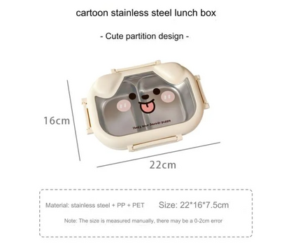 Animal Puppy Stainless Steel Lunch Box