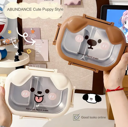 Animal Puppy Stainless Steel Lunch Box