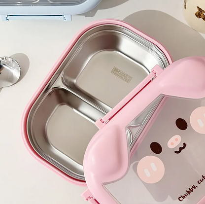 Animal Puppy Stainless Steel Lunch Box