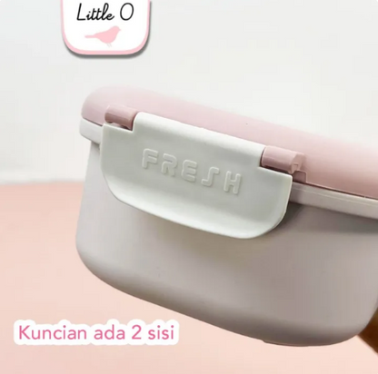 FRESH 2-Compartment SS Lunchbox with Spoon